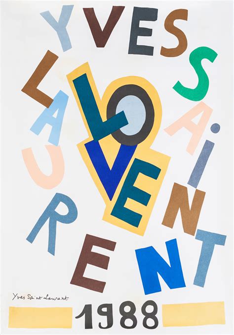 ysl love posters.